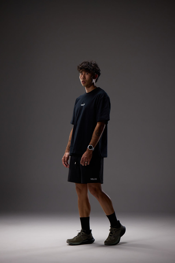 VELOX COTTON TEE - BLACK